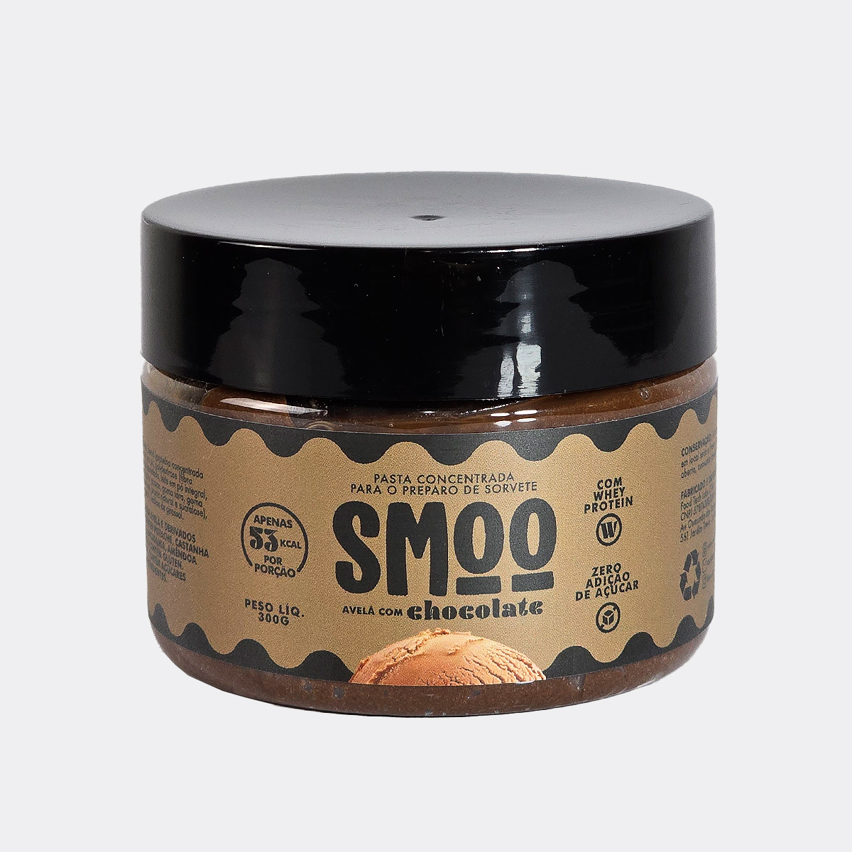 PREPARO DE SORVETE SABOR AVELÃ COM CHOCOLATE - SMOO